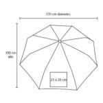 PARAGUAS CADDIE AZUL (PM 07 - POLIÉSTER) - Imagen 2