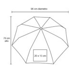 PARAGUAS KUALI AZUL (PM 09 - POLIÉSTER) - Imagen 2