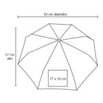 PARAGUAS OWEN AZUL (PM 08 - POLIÉSTER) - Imagen 2