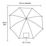 PARAGUAS RAIN AZUL (PM 02 - POLIÉSTER) - Imagen 2