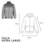 CHAMARRA HOODIE LARGE (CH 004 - POLIÉSTER) - Imagen 5