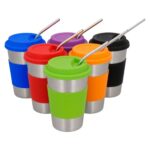 VASO FRAPPE NARANJA (T 168 - ACERO INOXIDABLE - SILICÓN) - Imagen 3