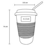 VASO FRAPPE NARANJA (T 168 - ACERO INOXIDABLE - SILICÓN) - Imagen 11