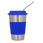 VASO FRAPPE NARANJA (T 168 - ACERO INOXIDABLE - SILICÓN) - Imagen 4