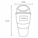 ACCESORIO TRASH NEGRO (HR 041 - PLÁSTICO) - Imagen 2