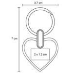 LLAVERO HATI PLATA (MK 036 - METAL) - Imagen 2