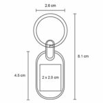 LLAVERO KILE PLATA (MK 038 - METAL) - Imagen 2