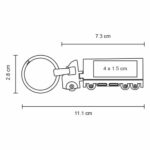 LLAVERO REBOQUE PLATA (MK 041 - METAL) - Imagen 9