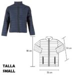 CHAMARRA ARONA AZUL-SMALL (CH 002 - NYLON)