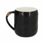 TAZA CANELA NEGRO (HO 106 - CERÁMICA-METAL)