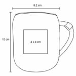 TAZA CANELA BLANCO (HO 106 - CERÁMICA-METAL) - Imagen 2