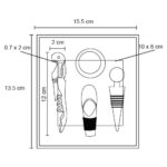 SET CARLOT NEGRO (HO 066 - CARTÓN - ACERO INOXIDABLE) - Imagen 2