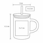 TARRO BERRY TRANSPARENTE (HO 087 - VIDRIO - BAMBÚ) - Imagen 5