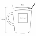 TAZA LUNGO BLANCO (HO 086 - BAMBÚ - CERÁMICA) - Imagen 2