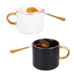 TAZA CAPUCCINO NEGRO (HO 054 - CERÁMICA - METAL) - Imagen 3