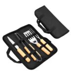 SET ENTRECOT NEGRO (HO 062 - POLIÉSTER-ACERO INOX-MADERA) - Imagen 3