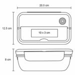 CONTENEDOR MAKI NATURAL (HO 117 - PLÁSTICO) - Imagen 2