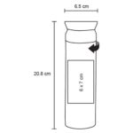 TERMO KÁPHE NEGRO (T 162 ALEBRIJE - ACERO INOXIDABLE - PLÁSTICO) - Imagen 2