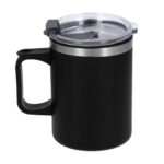TAZA COFFEE NEGRO (T 145 - ACERO INOXIDABLE - PLÁSTICO)