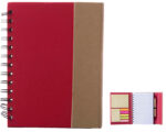 LIBRETA ECOLOGICA MINNA A2100 ROJO (CARTÓN - A2100.04 -  ARTICULOS PROMOCIONALES)