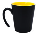 TAZA CONICA MATE 12 OZ MALBEC A2153 AMARILLO (CERÁMICA - A2153.07 -  ARTICULOS PROMOCIONALES)