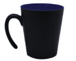 TAZA CONICA MATE 12 OZ MALBEC A2153 COBALTO (CERÁMICA - A2153.12 -  ARTICULOS PROMOCIONALES)