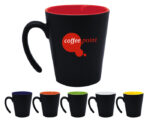 TAZA CONICA MATE 12 OZ MALBEC A2153 COBALTO (CERÁMICA - A2153.12 -  ARTICULOS PROMOCIONALES) - Imagen 3