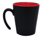 TAZA CONICA MATE 12 OZ MALBEC A2153 ROJO (CERÁMICA - A2153.04 -  ARTICULOS PROMOCIONALES)