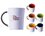 TAZA CONICA BICOLOR 14 OZ BICOLOR ARLES A2154 NARANJA (CERÁMICA - A2154.03 -  ARTICULOS PROMOCIONALES) - Imagen 3