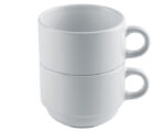 SET DE 2 TAZAS DE SULIMACIÓN 6 OZ AMART A2284 BLANCO (CERÁMICA - A2284.01 -  ARTICULOS PROMOCIONALES)