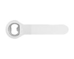 DESTAPADOR CON SACACORCHOS OPENER A2371 BLANCO (PLÁSTICO ABS - ACERO INOXIDABLE - A2371.01 -  ARTICULOS PROMOCIONALES)