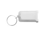 LLAVERO Y CARGADOR USB FUZION A2385 BLANCO (PLÁSTICO ABS - METAL - A2385.01 -  ARTICULOS PROMOCIONALES)