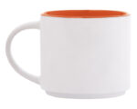 TAZA BICOLOR 15 OZ BABEL A2472 NARANJA (CERÁMICA - A2472.03 -  ARTICULOS PROMOCIONALES)