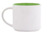 TAZA BICOLOR 15 OZ BABEL A2472 VERDE CLARO (CERÁMICA - A2472.08 -  ARTICULOS PROMOCIONALES)