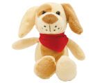 MUÑECO DE PELUCHE PERRO BELAMI A2474 BEIGE (POLIÉSTER - A2474.28 -  ARTICULOS PROMOCIONALES)