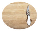 TABLA DE QUESOS OVAL A2511 CAFÉ (ACCESORIOS: ACERO INOXIDABLE- CERÁMICA -- TABLA: BAMBÚ - A2511.28 -  ARTICULOS PROMOCIONALES)