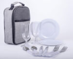 SET PORTÁTIL UTENSILIOS LETSGO A2515 GRIS (POLIÉSTER 600D - A2515.22 -  ARTICULOS PROMOCIONALES) - Imagen 2