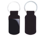 LLAVERO DE CURPIEL KAY A2516 NEGRO (CURPIEL - METAL - A2516.02 -  ARTICULOS PROMOCIONALES)