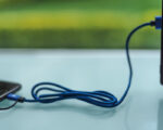 CABLE CONECTOR USB RIBBON A2555 AZUL (PLÁSTICO ABS - ALUMINIO - A2555.09 -  ARTICULOS PROMOCIONALES) - Imagen 2