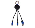 CABLE CONECTOR USB KRAKEN A2556 AZUL (PLÁSTICO ABS - A2556.09 -  ARTICULOS PROMOCIONALES)