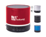 BOCINA BLUETOOTH MANOS LIBRES CON LUZ SILK A2561 AZUL (METAL - A2561.09 -  ARTICULOS PROMOCIONALES) - Imagen 3