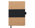 LIBRETA VERTICAL SAUDIA A2570 NEGRO (CORCHO - TERMO PU - A2570.02 -  ARTICULOS PROMOCIONALES)