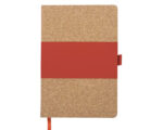 LIBRETA VERTICAL SAUDIA A2570 ROJO (CORCHO - TERMO PU - A2570.04 -  ARTICULOS PROMOCIONALES)