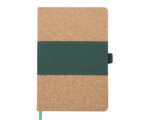 LIBRETA VERTICAL SAUDIA A2570 VERDE (CORCHO - TERMO PU - A2570.06 -  ARTICULOS PROMOCIONALES)