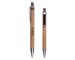 BOLÍGRAFO ECOLÓGICO DE BAMBÚ BUNGALO A2602 CAFÉ (BAMBÚ - METAL - A2602.28 -  ARTICULOS PROMOCIONALES) - Imagen 3