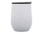 TERMO DE 350 ML. AKON A2636 BLANCO (EXTERIOR: ACERO INOXIDABLE - INTERIOR: PLÁSTICO - A2636.01 -  ARTICULOS PROMOCIONALES)
