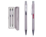 SET DE BOLÍGRAFOS ECOLÓGICOS BRAZIL A2692 BEIGE (FIBRA DE TRIGO - METAL - A2692.24 -  ARTICULOS PROMOCIONALES) - Imagen 3