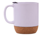 TAZA MATE 10 OZ ELLIS A2700 BLANCO (CERÁMICA - CORCHO - A2700.01 -  ARTICULOS PROMOCIONALES)