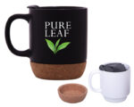 TAZA MATE 10 OZ ELLIS A2700 BLANCO (CERÁMICA - CORCHO - A2700.01 -  ARTICULOS PROMOCIONALES) - Imagen 3