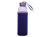 CILINDRO DE VIDRIO 500 ML. KRISTAL A2705 AZUL (CILINDRO: VIDRIO-- FUNDA: NEOPRENO - A2705.09 -  ARTICULOS PROMOCIONALES)